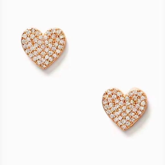 New with tag Kate Spade Matching heart earings and bracelet rose gold - Picture 4 of 7